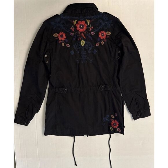 Johnny Was Los Angeles Sz Small Frankie Army Jacket NWT Floral Embroidered - Picture 8 of 16